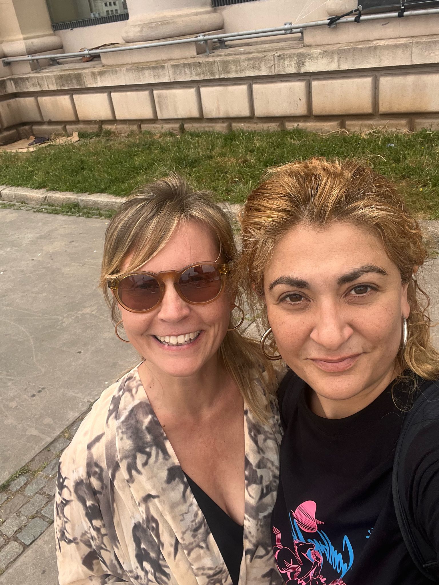 Elina with designer Agustina